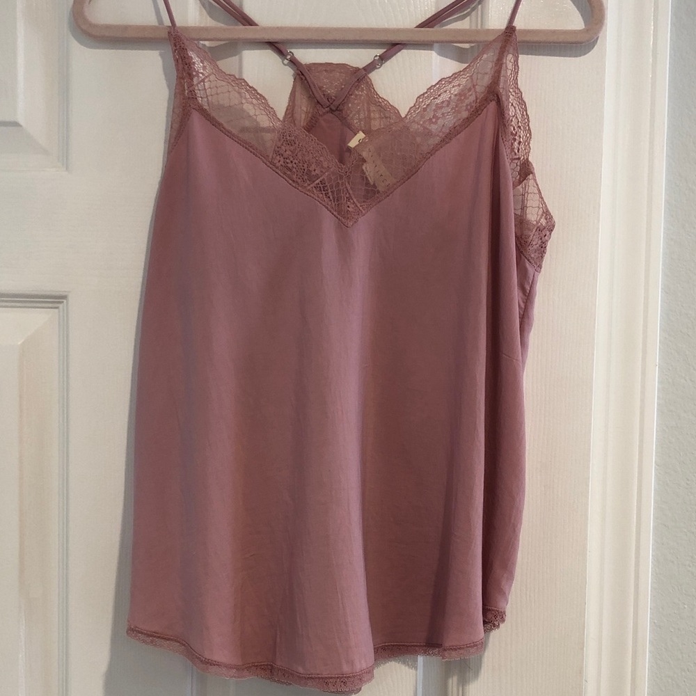 Lovestitch Pink Lace Cami Top
